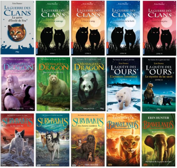 La Guerre des clans & Collection de 87 livres de Erin Hunter y1or